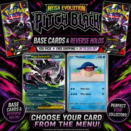 Pitch black holo reverse - &,