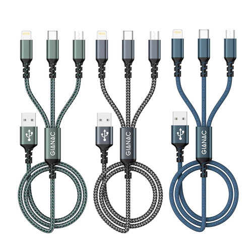 Multi charger cable 3pack - multi,